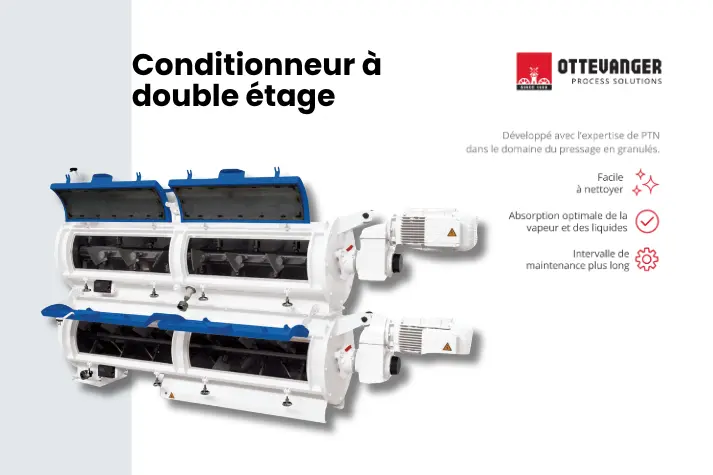Double conditionneur et vis d’alimentation Ottevanger